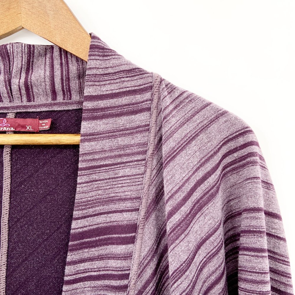 Prana Paradiso Cocoon Terry Cardigan Stripe Sz XL - Picture 3 of 7